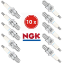 Lot de 10 Bougies NGK BR9ECS (Anti-Vibration) - Fiabilité Extrême pour Motoneige Polaris / Ski-Doo 2T