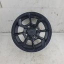 front rim, matte black full matte black aluminum rim 12''