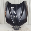 BRP (Can-am / Ski-doo)-(new ref. 705008055) hood, metallic black rs-s alloy orange-black model-705004583