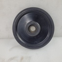 black, wheel ass'y, 165 mm