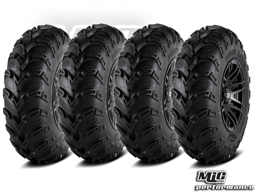 ITP-Set de 4 Pneus 25x8-12 / 25x10-12  6PLY MUDLITE-ITP-646/ITP-647
