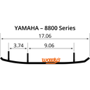 [10-4612-0262] 4 " X 60" TURNING 1 1/2" END PAD (YAM MTN SKI)